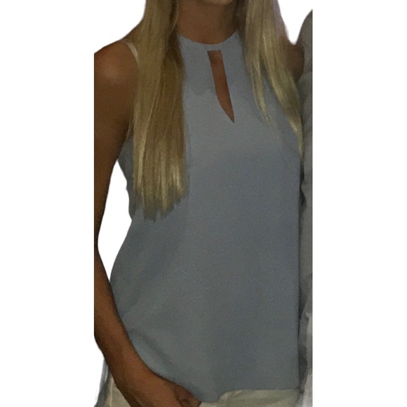 Ted Baker Dippa Light Blue Keyhole Top - Picture 8 of 9